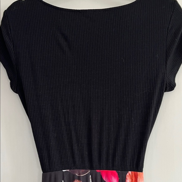 Desigual Black Maxi Dress with Floral Design - Picture 12 of 15